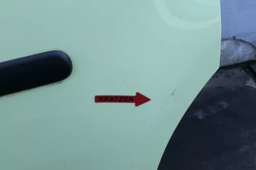 VW Caddy 3 2k Beifahrertür Tür hinten links gelb grün LL6J limette Schiebetür (123382)