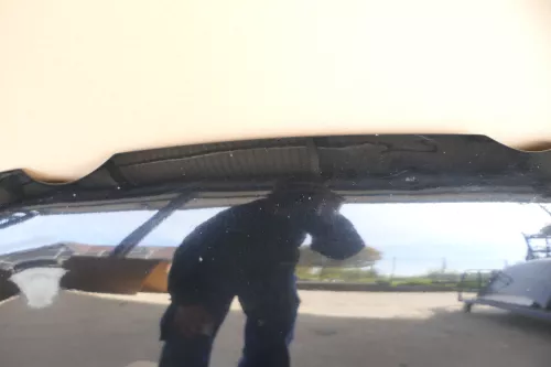 VW Polo 9N Motorhaube Klappe vorne schwrz LC9Z metallic bis ca. Bj. 2004 (123436)