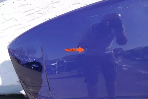 VW Polo 6N Motorhaube Frontklappe Haube vorne Klappe blau LD5D chagallblau (123464)