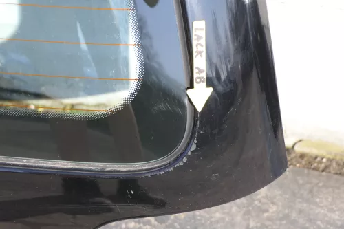 VW Lupo 6X Heckklappe hinten Klappe Kofferraumklappe Scheibe schwarz uni L041 (123470)