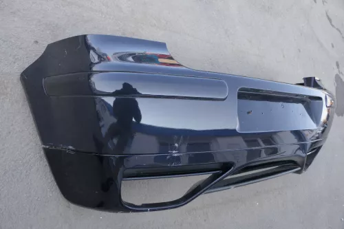 VW Golf 4 Limousine Stoßstange hinten Heckstoßstange Heckanastz blau LC5M (123479)