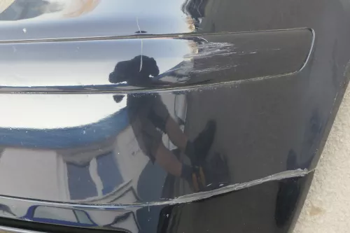 VW Golf 4 Limousine Stoßstange hinten Heckstoßstange Heckanastz blau LC5M (123479)