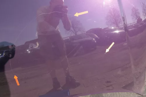 Audi A3 8L Motorhaube Frontklappe Haube lila rot LZ3W Facelift (123511)