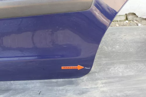 VW Polo 9N 9N3 Tür hinten links 4/5-Türer blau LB5N indigoblau - ohne Scheibe (123534)