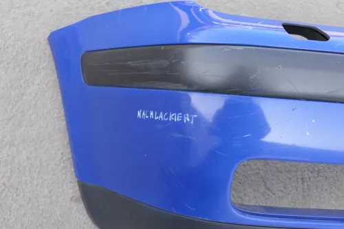 VW Golf 4 Stoßstange vorne Frontstoßstange Stoßfänger blau LW5Z SWR (123608)