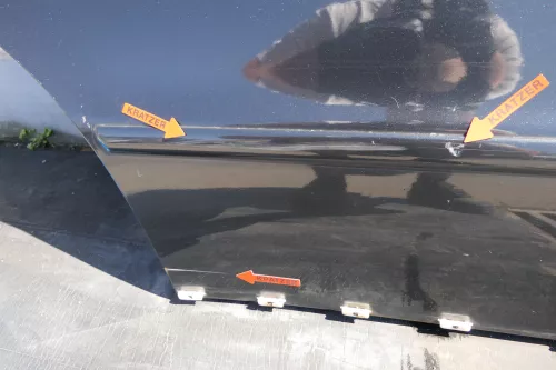 Audi A4 B5 Tür Türblatt hinten rechts schwarz LZ9V Kombi Limo (123638)