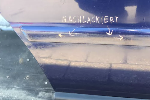 VW Passat 3B 3BG Kombi Variant Tür hinten rechts blau LB5N indigoblau + Scheibe (123670)