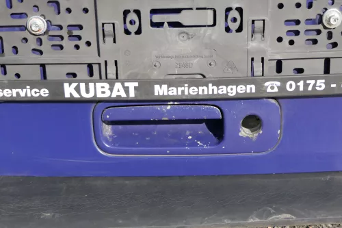 VW Polo 6N Heckklappe Klappe Kofferraumklappe mit Scheibe blau LD5D Klappe chaga (123810)