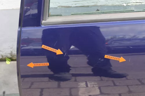 VW Golf 4 Limousine Tür hinten links blau LB5N indigoblau (KEINkombi) (123823)