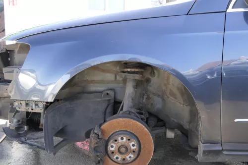 VW Passat 3C Kotflügel vorne links grau blau LC5F 3C0821021 - Rost