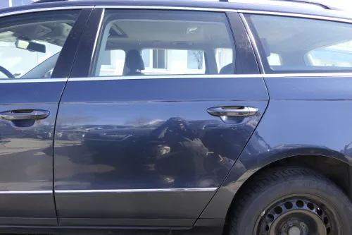 VW Passat 3C Kombi Variant Tür hinten links grau blau LC5F - ohne Anbauteile