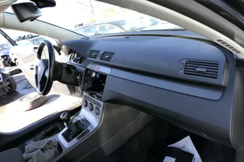 VW Passat 3C CC Mittelkonsole Verkleidung um Radio Klappe Abdeckung Dekor silber (125025)