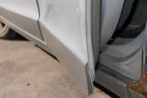 VW Polo 9N 9N3 Cross Fun Tür hinten links silber LA7W 4/5-Türer (125172)