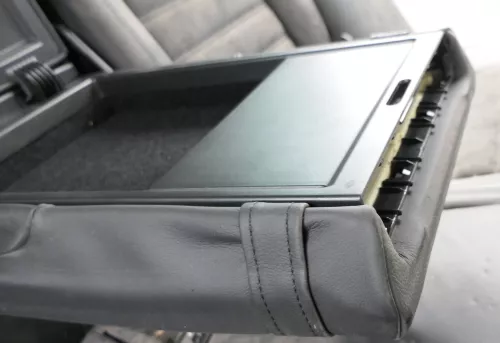 VW Passat 3C Limousine Sitz Rückbank Sitzfläche Sitze Leder schwarz Sitzheizung (125190)