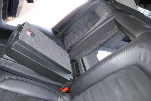 VW Passat 3C Limousine Sitz Rückbank Sitzfläche Sitze Leder schwarz Sitzheizung (125190)