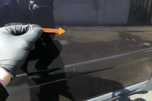 Audi A2 8Z Tür nur das Türblatt vorne rechts blau LZ5Q - ohne Anbauteile (125842)