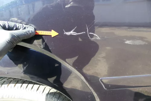 Audi A2 8Z Tür nur das Türblatt hinten rechts blau LZ5Q - ohne Anbauteile (125843)