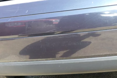 Audi A2 8Z Stoßstange hinten Heckstoßstange blau LZ5Q (125851)