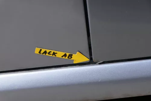 Skoda Fabia 6Y Kombi + Limousine Tür vorne rechts Beifahrertür grau blau si LF7V (126633)