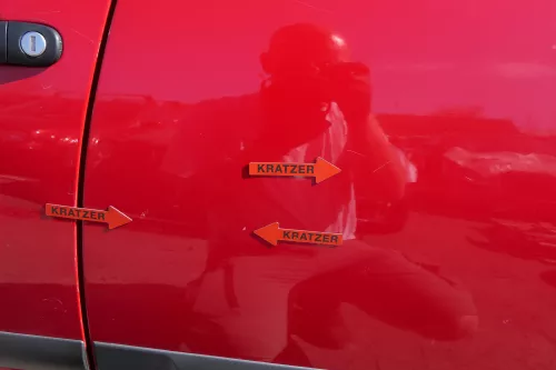 Seat Ibiza 6L Tür 4/5-Türer hinten links rot LS3H - ohne Anbauteile (126639)