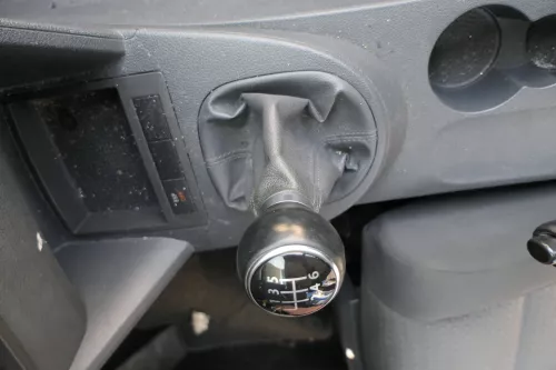 VW Touran 1T Schaltknauf Schaltsack Schaltung Schaltknüppel schwarz Leder Cross (127708)