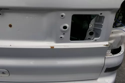 VW Sharan 7M Heckklappe Scheibe  Klappe hinten ab Bj.2000 silber LB7Z satinsilbe (127942)