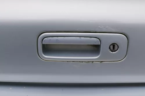 VW Sharan 7M Heckklappe Scheibe  Klappe hinten ab Bj.2000 silber LB7Z satinsilbe (127942)