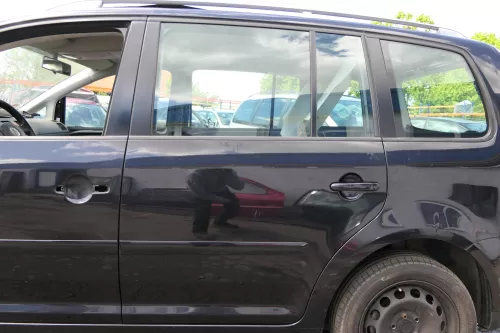 VW Touran 1T 1T3 Tür hinten links schwarz LC9Z metallic