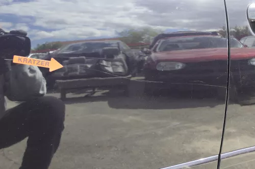 Audi A4 B6 8E nur Türblatt Tür hinten rechts blau lila LZ5L Kombi+Limo (127976)