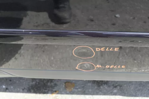 Audi A4 B6 8E nur Türblatt Tür hinten rechts blau lila LZ5L Kombi+Limo (127976)