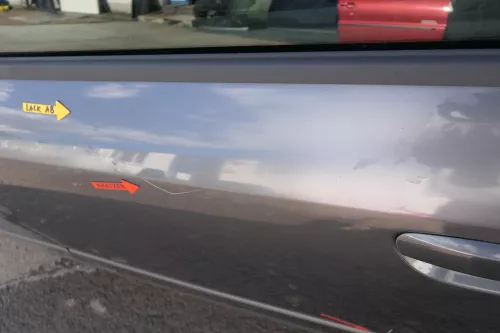 Audi A4 B6 8E nur Türblatt Tür hinten links grau LX7Z Kombi+Limo (127987)