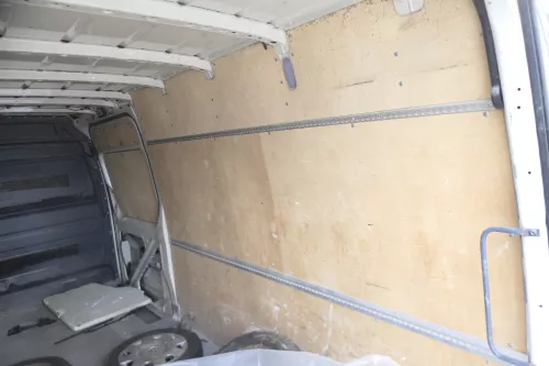 VW Crafter Seite Verkleidung Tür hinten rechts Schiebetür alles aus Holz Abdecku (128131)