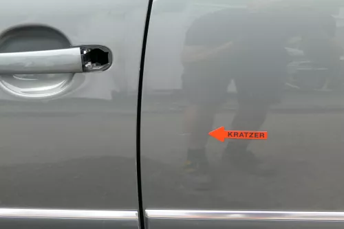 VW Golf 5 V 1K Tür nur das Türblatt hinten links 4/5-Türer grau grün LA6Q (128283)