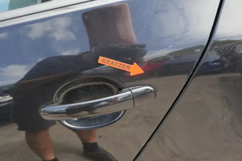 VW Golf 5 V 1K Tür nur das Türblatt hinten links 4/5-Türer schwarz LC9Z metallic (128303)