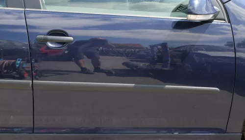 VW Golf 5 V 1K Tür vorne rechts Beifahrertür 4/5-Türer blau LA5G nur TÜRBLATT