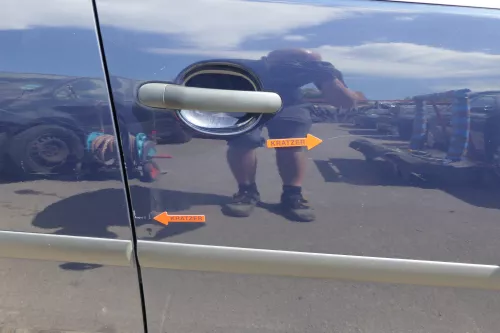 VW Golf 5 V 1K Tür vorne rechts Beifahrertür 4/5-Türer blau LA5G nur TÜRBLATT (128323)