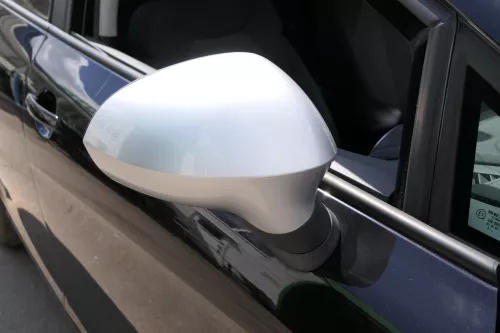 Seat Leon 1P elektrischer Spiegel Außenspiegel rechts + Glas silber anklappbar (128332)