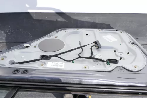 VW Touran 1T 1T3 Tür hinten rechts grau LD7X + Scheibe Platinum grey (128433)