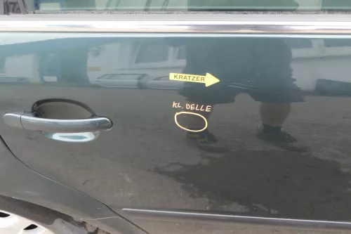 VW Passat 3B 3BG Kombi Variant Tür hinten rechts grün LD6S (128501)