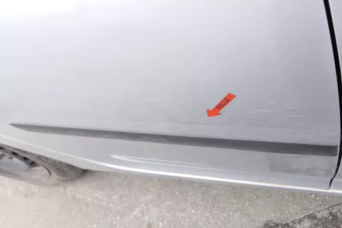 VW Golf 5 V 1K Tür nur Türblatt hinten rechts 4/5-Türer grau silber LA7W reflex (128520)