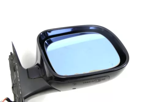 Audi A4 B5 Spiegel Außenspiegel rechts elektrisch blau LZ5L bis ca. 1999 (128602)