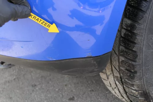 VW Polo 9N 9N3 Stoßstange Heckstoßstange hinten blau LA5F summerblue (128611)