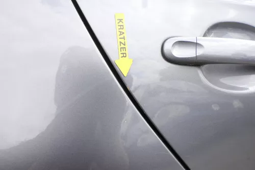 VW Jetta 1K Tür hinten rechts grau LD7X Platinumgrey - ohne Anbauteile (128689)