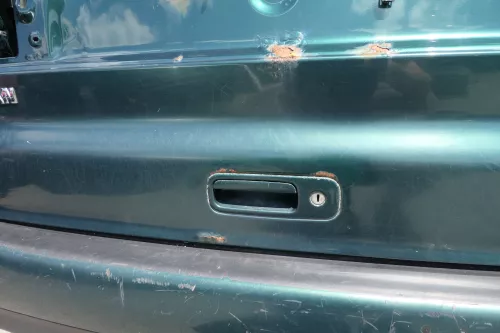 VW Sharan 7M Heckklappe Scheibe  Klappe hinten ab Bj.2000 grün LC6M (128770)