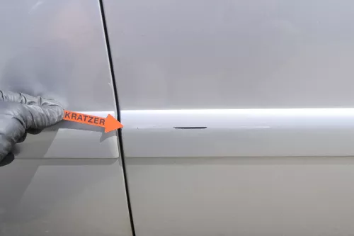 Audi A4 B5 Tür nur Türblatt vorne rechts silber LY7W - Facelift (128856)