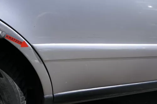 Audi A4 B5 Tür nur Türblatt hinten rechts silber LY7W - Facelift (128858)