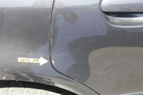 Audi A4 B5 Tür nur Türblatt hinten rechts schwarz LZ9W - Facelift (128910)