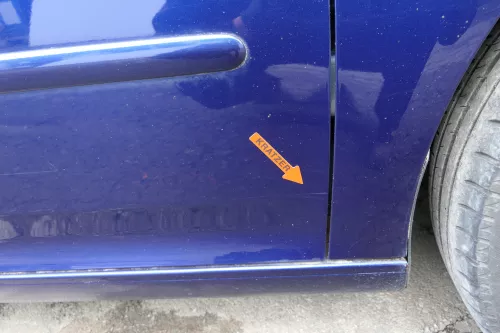 VW Golf 5 V 1K Tür vorn rechts Beifahrertür 4/5-Türer blau LD5Q nur TÜRBLATT (129110)