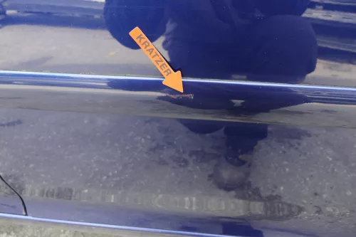 VW Golf 5 V 1K Tür nur das Türblatt hinten links 4/5-Türer  blau LD5Q (129115)