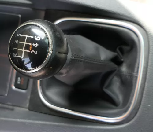 VW Golf 5 Schaltknauf Schaltsack Schaltung Schaltknüppel Leder 6-Gang